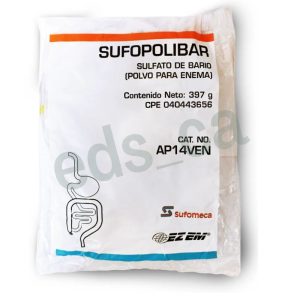 SUFOPOLIBAR ©  Bolsa de Bario para estudios de colon por enema - EZEM