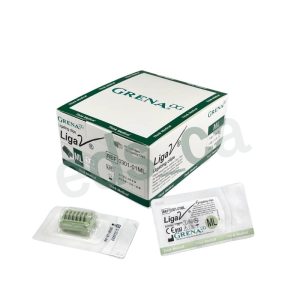 Clips Verde LT300  de TITANIO p / ligaduras  ESTUCHE x 6 CLIPS - GRENA
