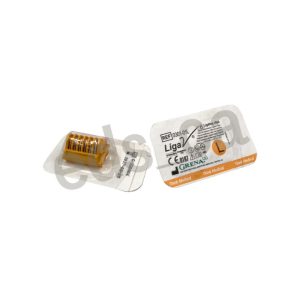 Clips Amarillo LT400 de TITANIO p / ligaduras ESTUCHE x 6 CLIPS - GRENA - Imagen 2