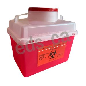 Contenedor Sharps Collector - 13,5 Lts. para desechar material punzante- Nacional - Imagen 2