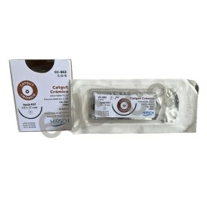 Sutura Catgut Crómico 0  con Aguja Cónica ½ o R37mm Absorbible 70 cm Estéril  Equiv = 812T - HIRSCH - Imagen 2