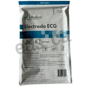 Electrodo Adulto de Espuma con Gel Ovalado Bolsa x 50 - Mc Medical