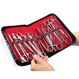 Equipo de Cirugía Menor - 13 Piezas en estuche de semicuero - Pakistani