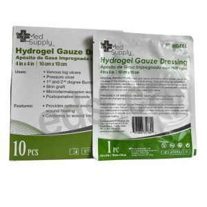 Hidrogel 4" x 4" Gauze Dressing - Med Supply - Imagen 2