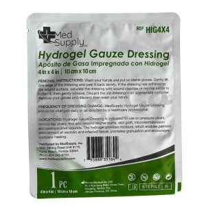Hidrogel 4" x 4" Gauze Dressing - Med Supply