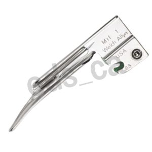 Hoja  de Laringoscopio de Fibra Optica MILLER  # 1  Recta - Welch Allyn