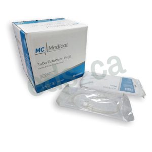 TUBO DE EXTENSION K50  DE 50 cm CON CONEXION LUER LOCK - MC MEDICAL