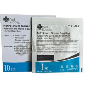 Petrolatum Gauze Dressing 4 X 4 - Med Supply - Imagen 2