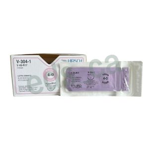 Sutura VICRYL 4/0 VIXON Aguja Curva ½ o R 17 mm RB1 Punta Roma Absorbible Trenzado Violeta   Equiv = J304 - HIRSCH - Imagen 2