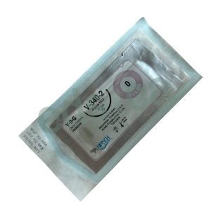 Sutura Vicryl 0 VIXON Aguja R 37 mm Conica Absorbible Hebra Violeta de 70 cm Equivalente = J340H - HIRSCH