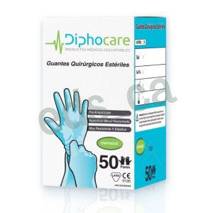 Guantes Quirúrgicos* No. 8 Par - Diphocare
