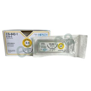 Sutura Catgut Simple 3/0 con Aguja Cónica de ½ o R37 mm Absorbible de 70 cm  Estéril  Equiv = 842T - HIRSCH - Imagen 2