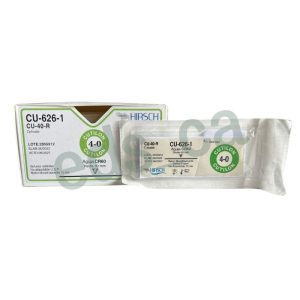 Sutura Nylon 4/0 CUTILON Aguja CR 60 mm Recta Cortante No Absorbible Hebra Negra de 75 cm Cuticular  Equiv = 626H - HIRSCH - Imagen 2