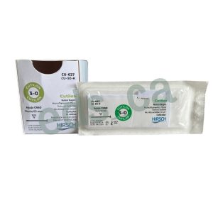Sutura Nylon 3/0 CUTILON Aguja CR 60 mm Recta Cortante No Absorbible Monofilamento de 75 cm Hebra Negra Cuticular Equiv = 627H - HIRSCH - Imagen 2