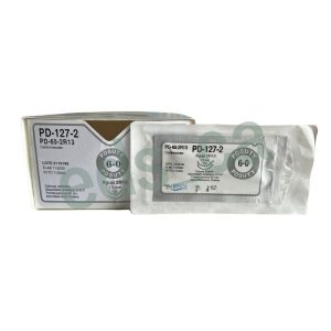Sutura PD SUTY Polidioxanona 6/0  Doble Aguja Cónica 2R 13 mm Absorbible Sintetica Hebra Violeta de 60 cm Cardiovascular PDS Equiv = Z127H - HIRSCH - Imagen 2