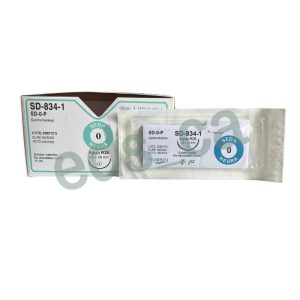 Sutura SEDA NEGRA 0 Aguja Curva ½ o R 26 mm Conica Trenzada No Absorbible 75 cm GASTROINTESTINAL   Equiv = K834H - HIRSCH* - Imagen 2