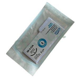 Sutura SEDA NEGRA 1 Aguja Curva 3/8 o 24 mm Cortante No Absorbible 75 cm Cirugia General   Equiv =       - HIRSCH