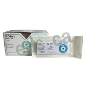 Sutura SEDA NEGRA 0 Sin Aguja 10 Hebras Trenzada 75 cm  Ligadura Equiv = SA86G - HIRSCH - Imagen 2