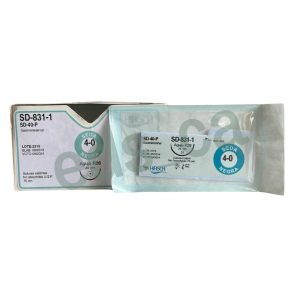 Sutura SEDA NEGRA  4/0  Aguja R 26 mm SH Trenzada No Absorbible 75 cm Gastrointestinal Equiv = K831H - HIRSCH - Imagen 2