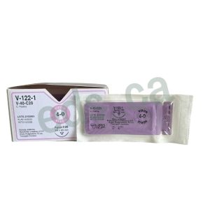 Sutura Vicryl 4/0 VIXON Aguja de 3/8 o C 20 mm Punta Cortante Absorbible Hebra Incolora  de 70 cm Equivalente = J122H - HIRSCH - Imagen 2