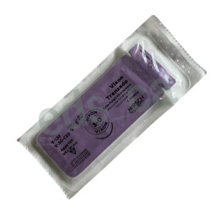 Sutura Vicryl 3/0 VIXON Aguja de 3/8 o C 20 mm Punta Cortante Absorbible Hebra Incolora  de 70 cm Equivalente = J123H - HIRSCH