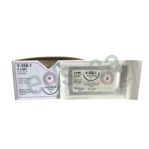 Sutura Vicryl 0 VIXON Aguja de MG 40 mm Punta Roma Absorbible de 90 cm Equivalente = J358H - HIRSCH - Imagen 2