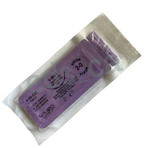 Sutura Vicryl 2/0 VIXON Aguja de 3/8 o C 30 mm Punta Cortante Absorbible Hebra Violeta de 70 cm Equivalente = J589H - HIRSCH