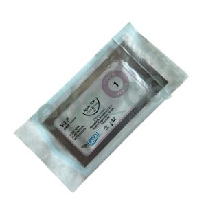 Sutura Vicryl 1 VIXON Aguja de ½ o R 26 mm Punta Cónica Absorbible de 70 cm Equivalente =         - HIRSCH
