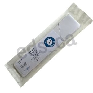 Sutura Prolene 3/0 AZULENE Aguja Curva Cortante 24 mm Hebra Azul Equivalente = 8184T - HIRSCH