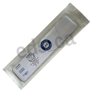 Sutura Prolene 3/0 AZULENE Aguja Doble Curva 17 mm Hebra Azul 90 cm Equivalente = 9558T - HIRSCH