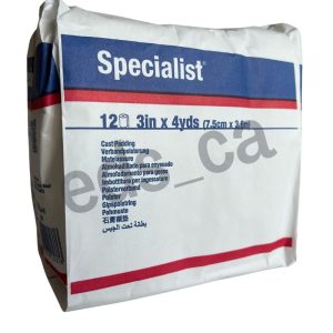 Specialist   Guata - No estéril - 3" x 4 Yds - 7.6 cm x 3.6 m - Paquete x 12 unds. - Bsn Medical