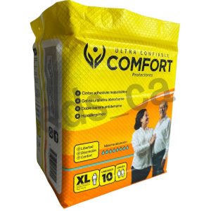 Pañal Adulto talla XL Anatómico Super Absorbente paquete 10  Unidades - CONFORT - Imagen 2