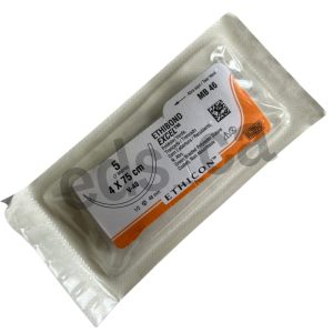 ETHIBOND 5  Excel Aguja CT ½ Curva de 48 mm V40 4 hebras x 75 cm  - ETHICON