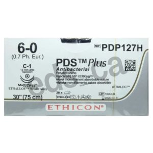 PDS II 6-0 Doble Aguja C1 o 13 mm Polydioxanone monofilamento 75 cm Violeta Absorbible - ETHICON - Imagen 3
