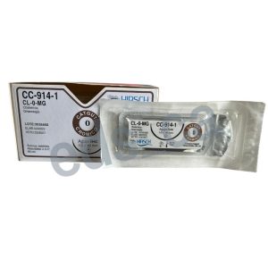 Sutura Catgut Crómico 0  con Aguja Cónica ½ o R40 mm Absorbible 70 cm Estéril  Equiv = 914T - HIRSCH - Imagen 2