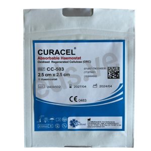 Curacel Hemostático Absorbible 2,5 cm x 2,5 cm tipo (SURGICEL) - CURAMEDICAL