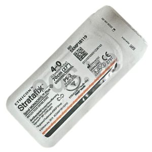 STRATAFIX 4-0 Spiral Monocryl Plus Aguja PS-2 3/8c Curva de 10mm Cortante Unidireccional x 70 cm Barbada - ETHICON