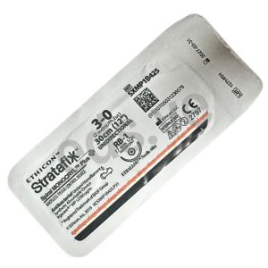 STRATAFIX 3-0 Spiral Monocryl Plus Aguja RB-1 ½c Curva de 17mm Cónica Unidireccional x 30 cm Barbada - ETHICON