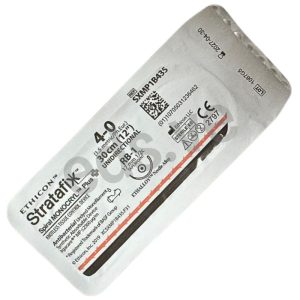 STRATAFIX 4-0 Spiral Monocryl Plus Aguja RB-1 ½c Curva de 17mm Cónica Unidireccional x 30 cm Barbada - ETHICON