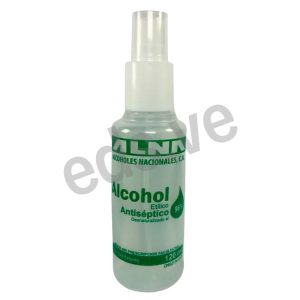 Alcohol Antiséptico Absoluto 96 % con Atomizador 120 cc - ALNA