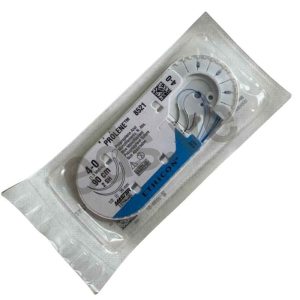 Prolene 4-0 doble Aguja SH ½ Curva roma de 26 mm x 90 cm hilo azul 8521 - ETHICON