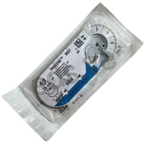Prolene 4-0 doble Aguja RB-1 ½ Curva roma de 17 mm x 75 cm hilo azul 9557 - ETHICON